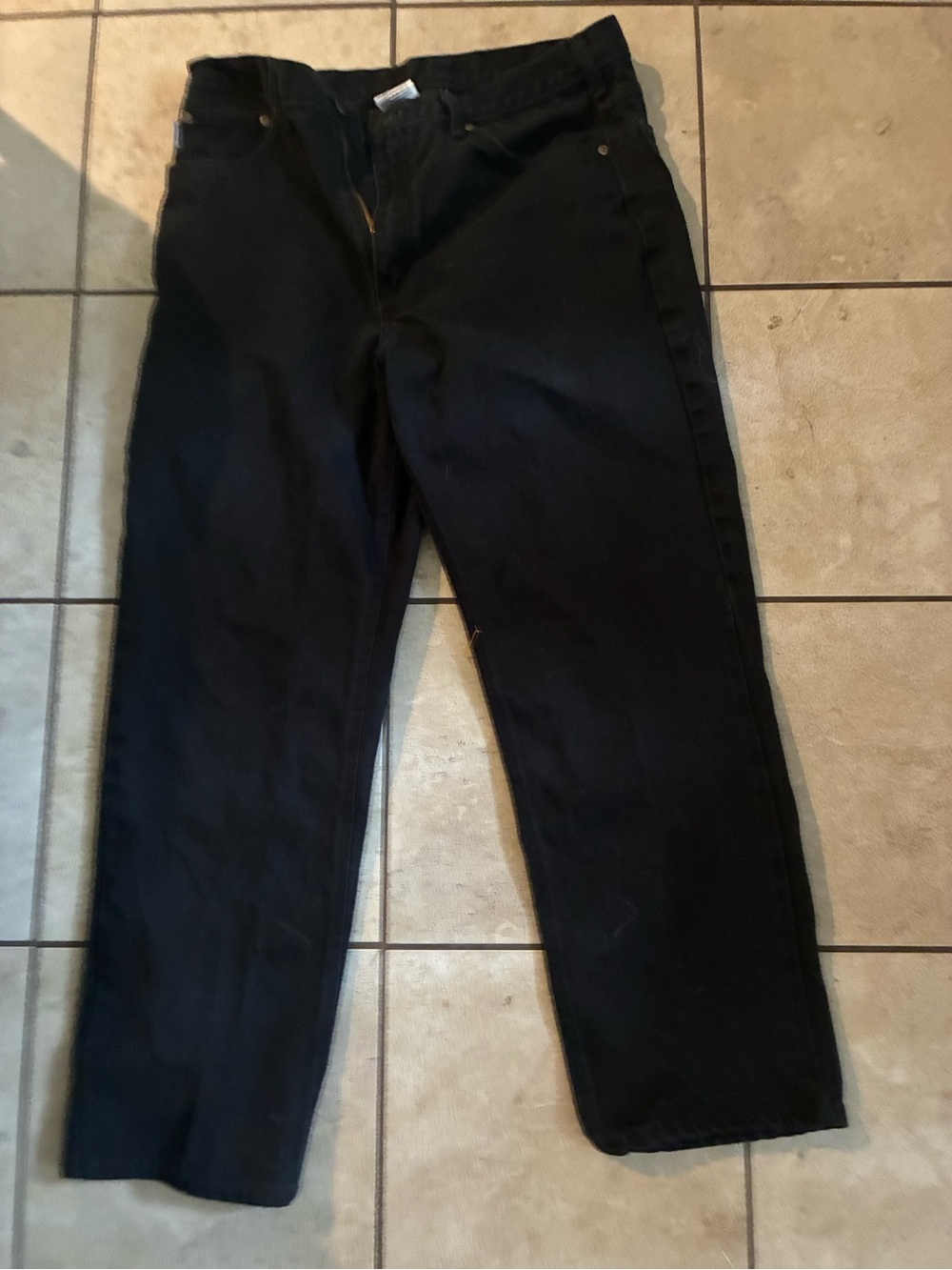 Men's Black Jeans - Classic Straight Fit